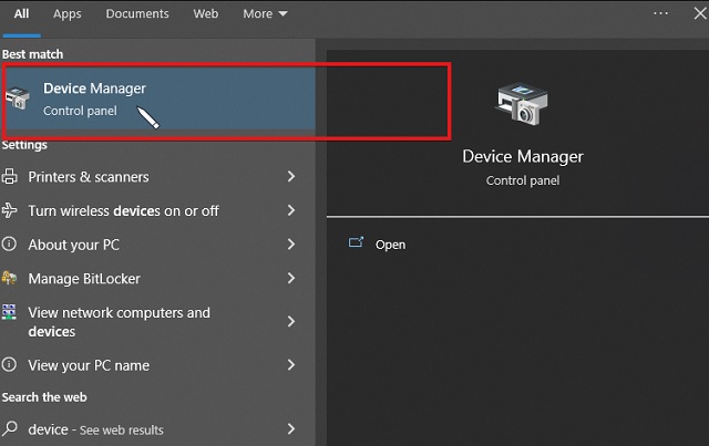  Mở Device Manager